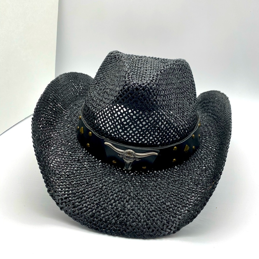 Women's Country Cowboy Hat with Bull Stud Band